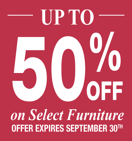 Up to 50% off on Select Futurniture.